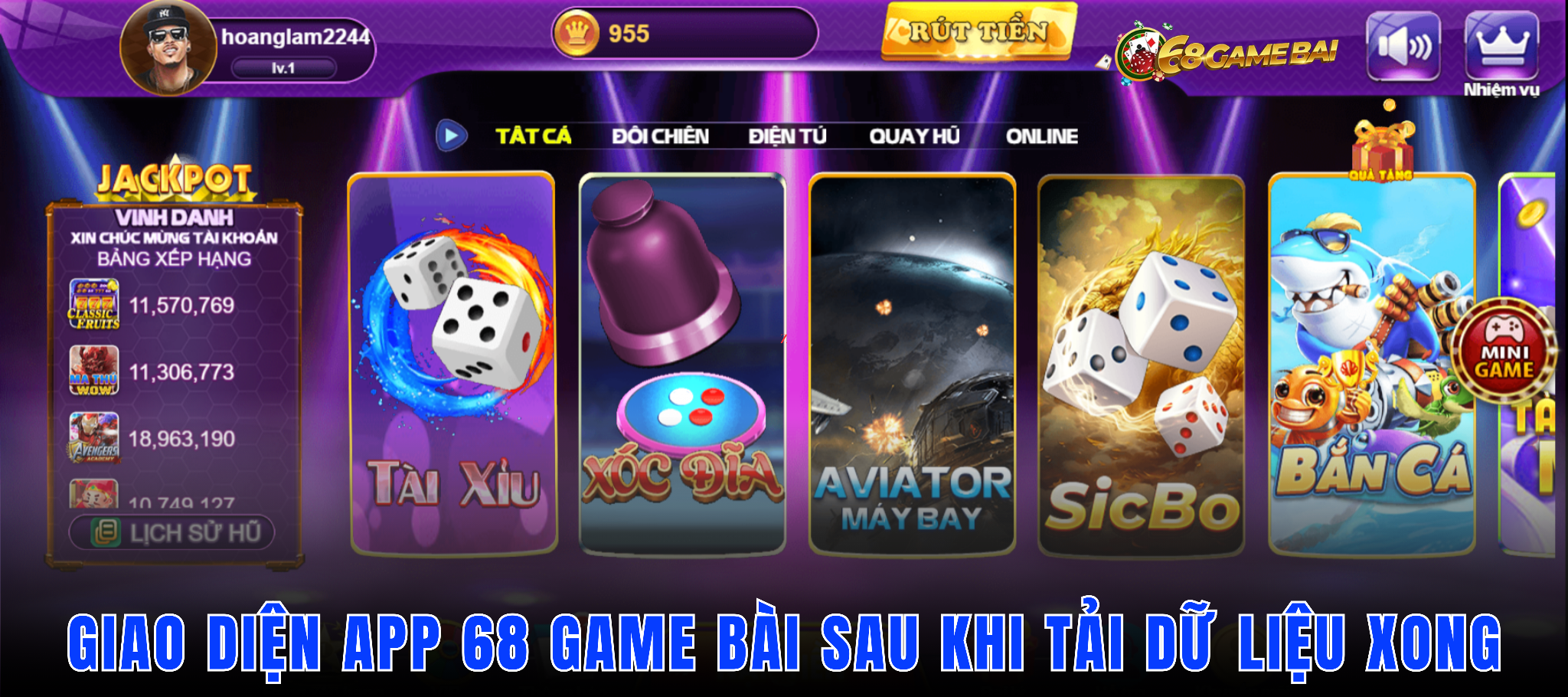 Các bạn cần cấp quyền ứng dụng khi tải app 68 game bài về IOS