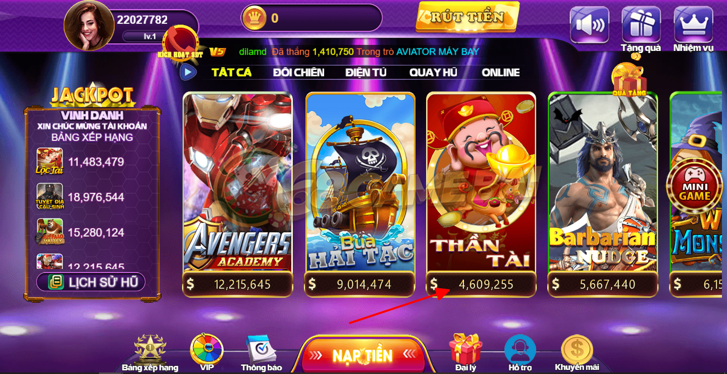 Tổng quan về trò chơi Thần tài tại 68 game bài