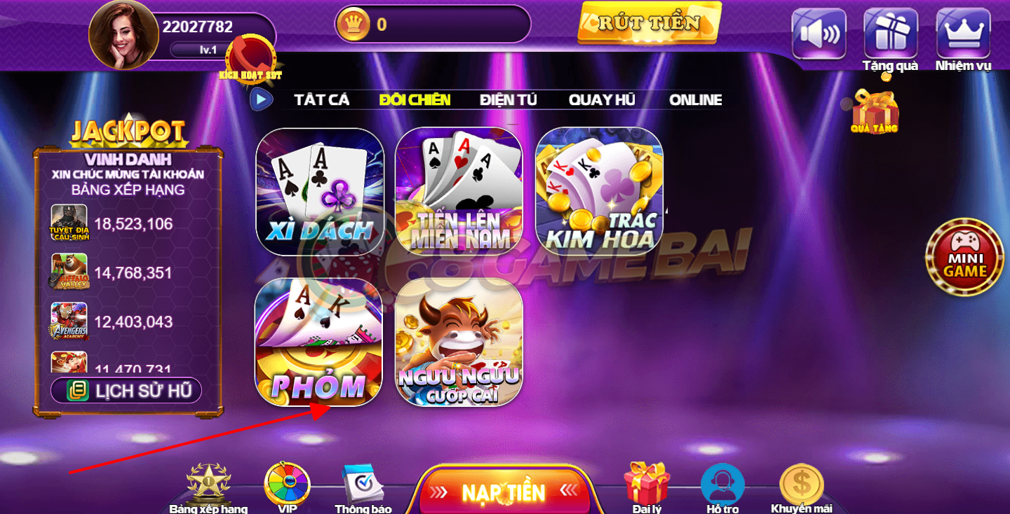 Thông tin chung về phỏm 68 game bài