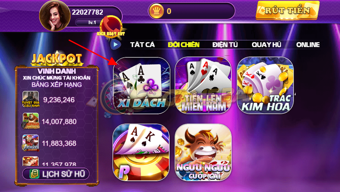 Khám phá sảnh game xì dách tại 68 game bài