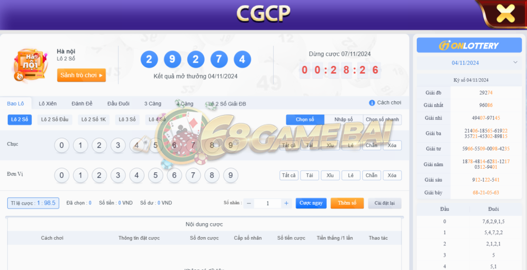 Kinh nghiệm đánh lô đề 68 game bài bất bại